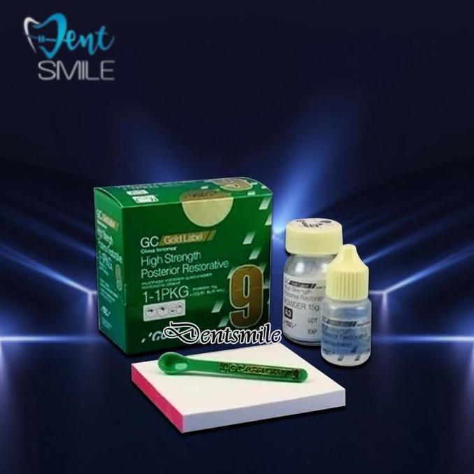 Dental GC Gic Fuji 9 Extra pack label gold