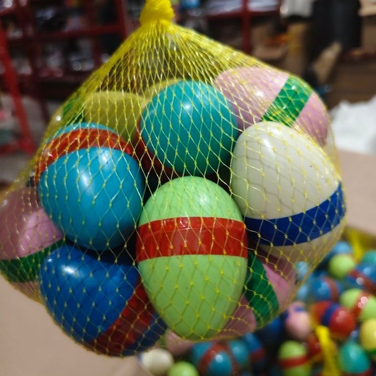 20pcs Mainan Telur kecil warna warni berhadiah
