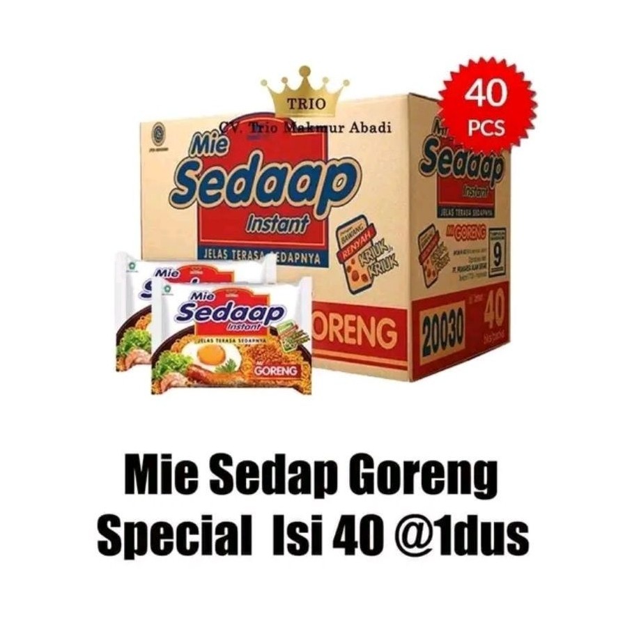 Mie Sedap Goreng 1dus/Mie Sedap Instan 1dus isi 40biji