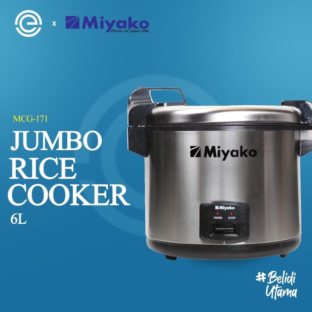 MIYAKO Rice Cooker Big Capacity 6 Liter