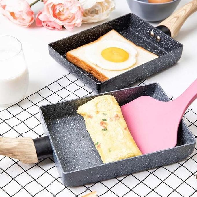 HARGA DISC - Wajan Penggorengan 18.5cm Frying Pan Keramik Anti Lengket Kitchenware Fancy Home Japane