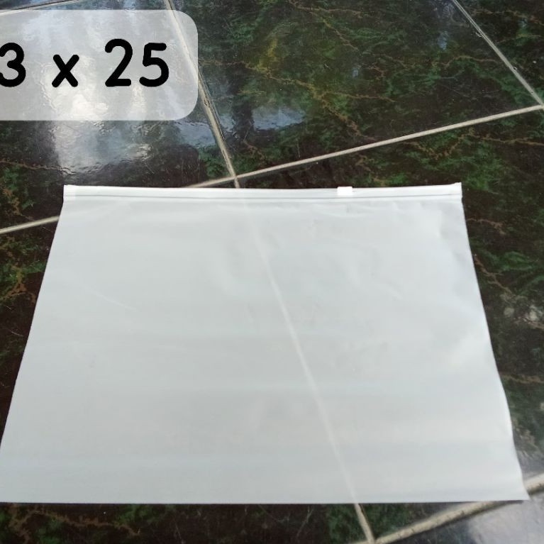 Ziplock Travel Pouch Plastik Transparan Doff