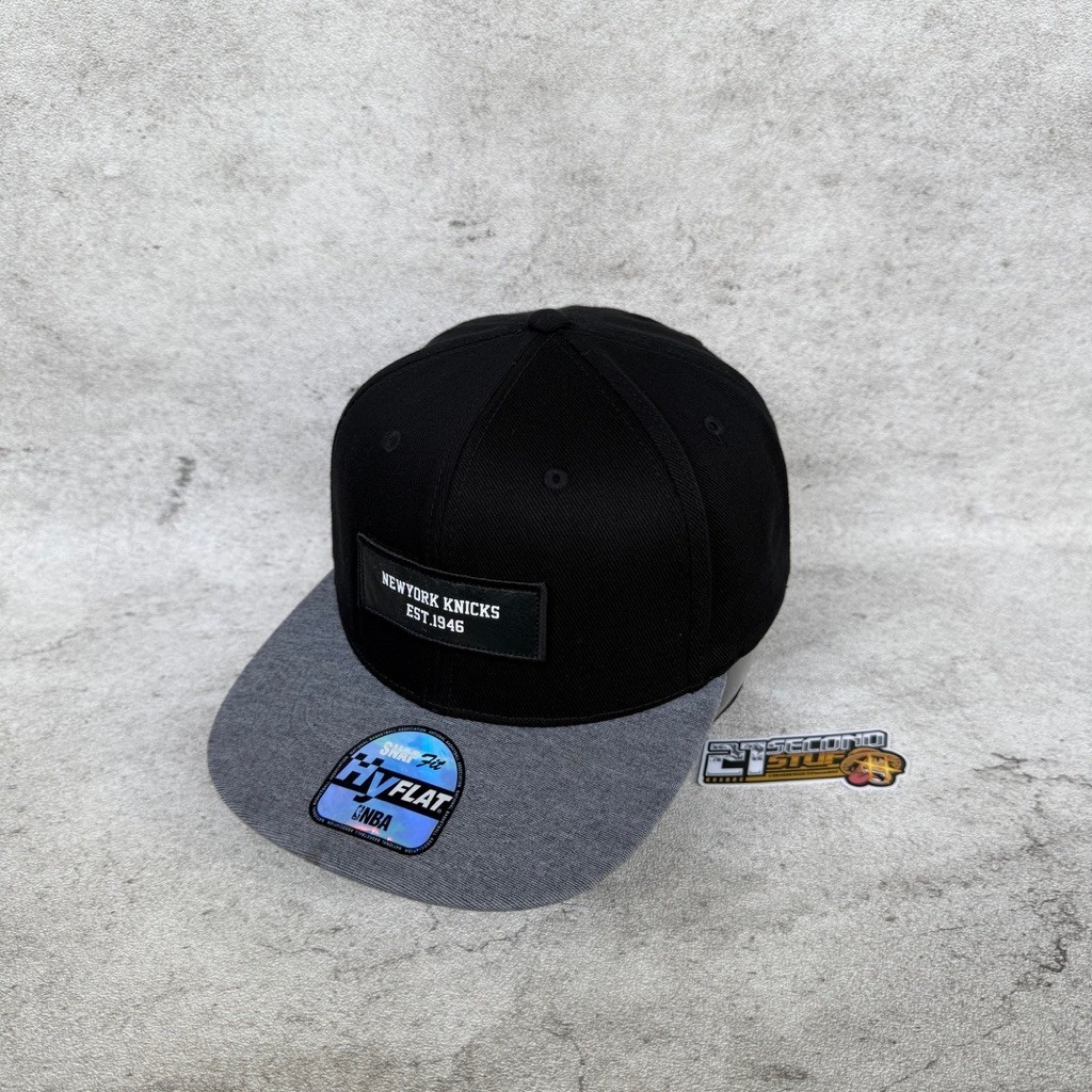Topi NBA x Hyflat NY Knicks Hitam Second