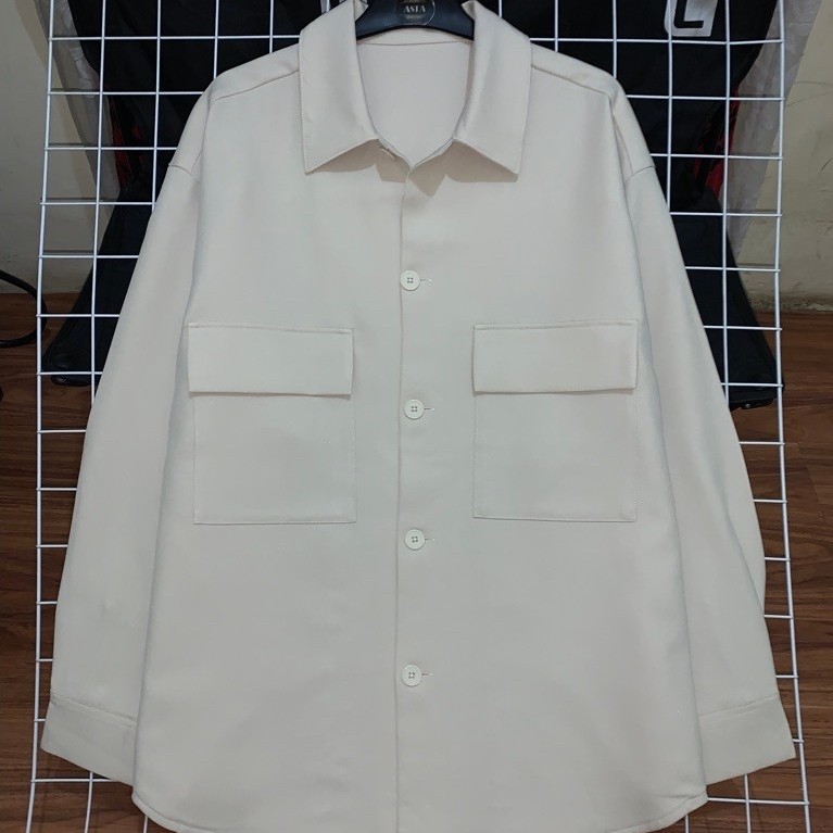 kemeja pria outer GU lengan panjang preloved