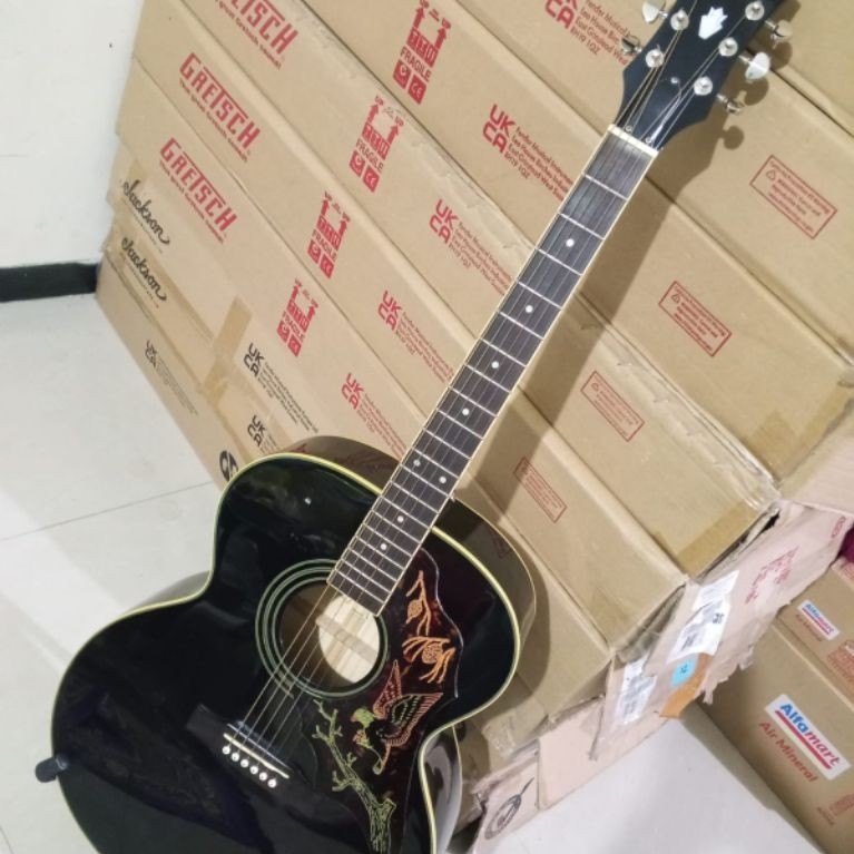 Akustik Elektrik Epiphone EJ 200Artis BK