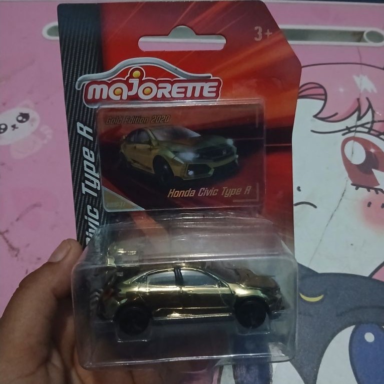 Majorette Honda civic tipe r gold