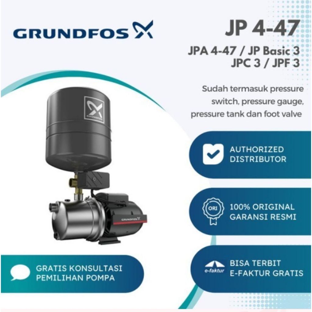 Semi Jet Pump Grundfos JPA 8-62 PT-V