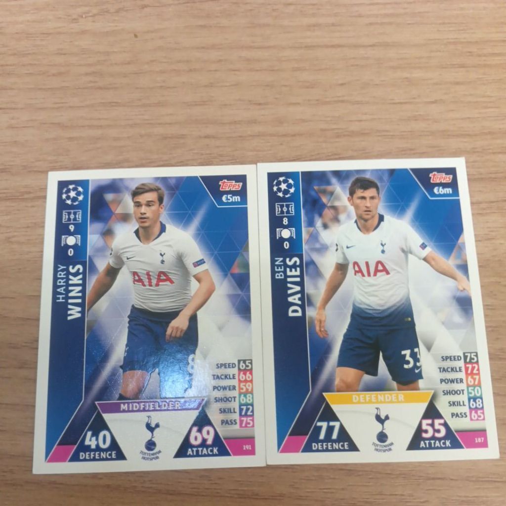 kartu bola match Attax ucl 2018/2019 Tottenham