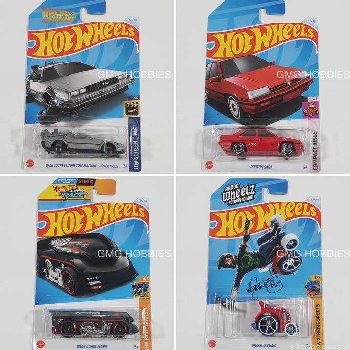 Back To The Future Time Machine Delorean Hover Mode HW Screen Time - Proton Saga Compact Kings - Wes