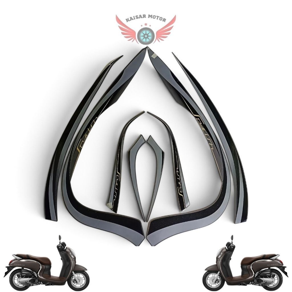Striping Scoopy Stylish Keyless 2022 Kwalitas Original
