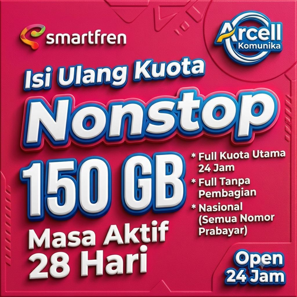 SUPER PROMO KUOTA SMARTFREN UNLIMITED 28 GB 28 HARI TERMURAH
