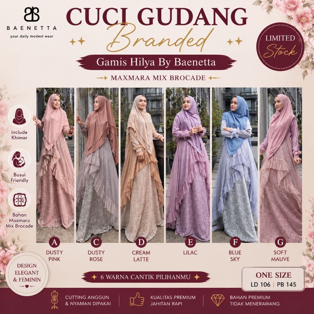 Gamis Hilya Syari by Baenetta