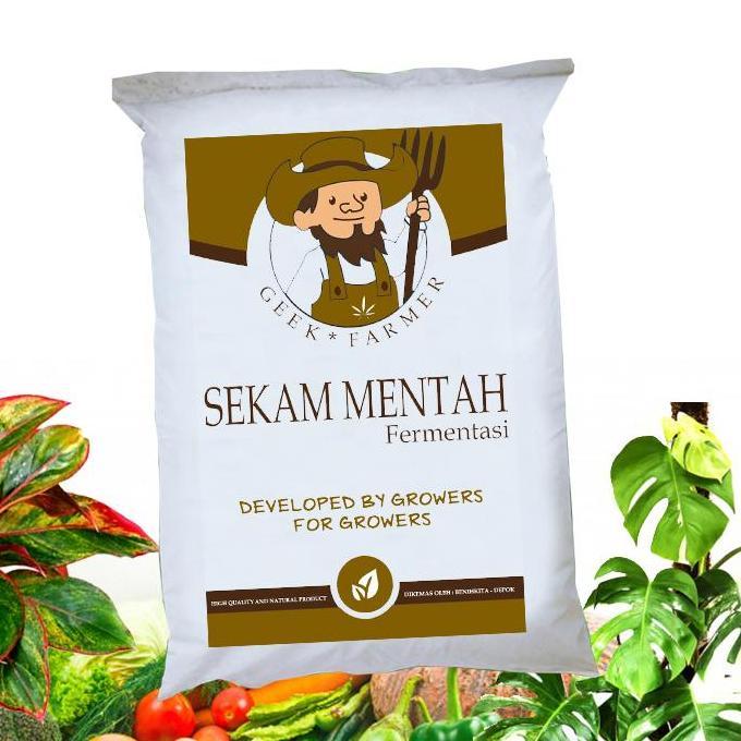 Promo Geek Farmer Media Tanam Sekam Mentah Fermentasi Siap Pakai | Nutrisi Tinggi, Tanaman Tumbuh Su