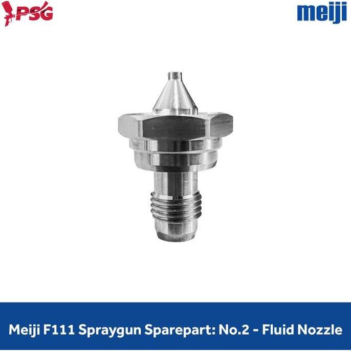 Meiji F111 Spraygun Sparepart: No.2 - Fluid Nozzle