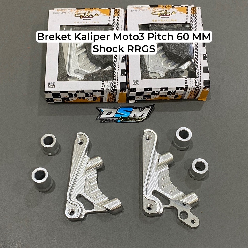 Breket Kaliper Pitch 60 Moto3 Giant Shock RRGS ABS CBS Original GH RACING