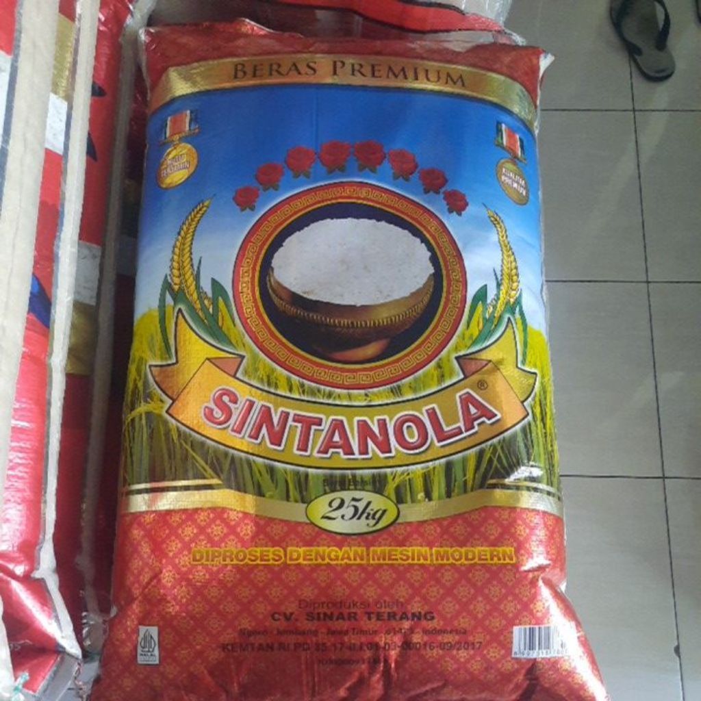 beras sintanola 25kg.