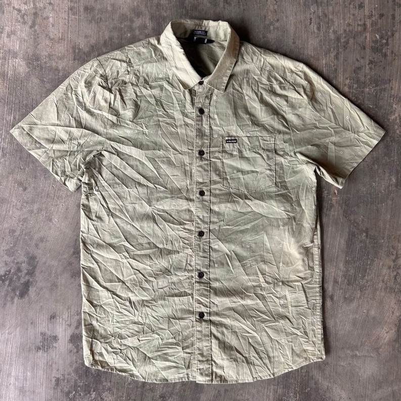 Volcom Short Sleeve Shirt/kemeja Olive Green