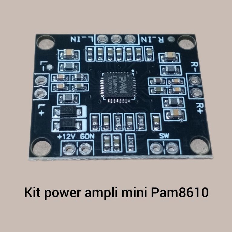 Kit power ampli mini 12v Pam8610