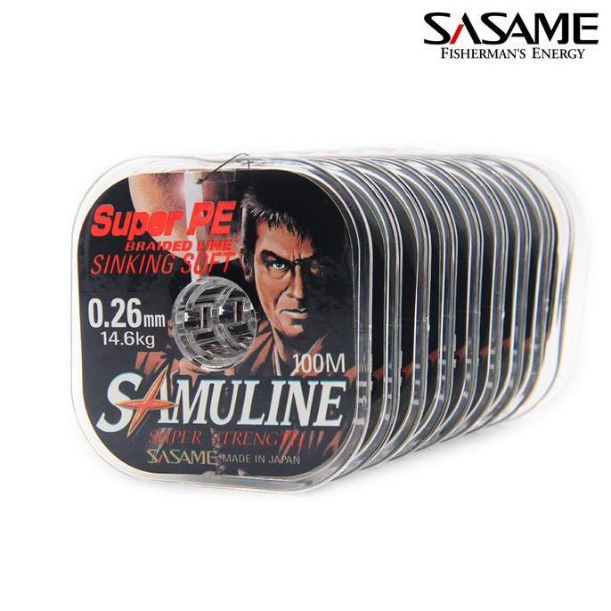 BEBAS ONGKIR - Senar Pancing Sasame Samuline Super PE Sinking Soft 100m Braided Line