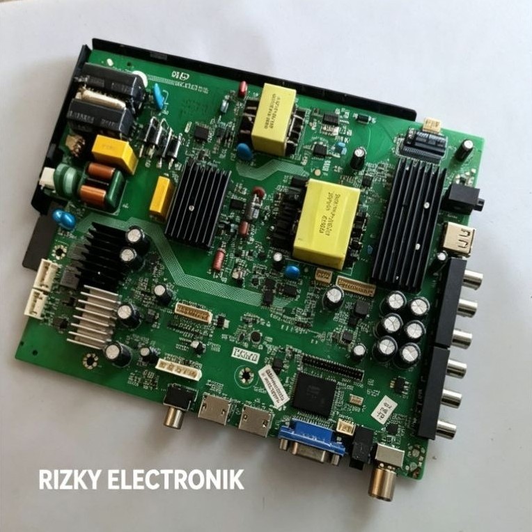 MAINBOARD TV POLYTRON 32B8951 ORIGINAL — MB MESIN TV LED POLYTRON 32B8951 ASLI COPOTAN GARANSI 1 BUL