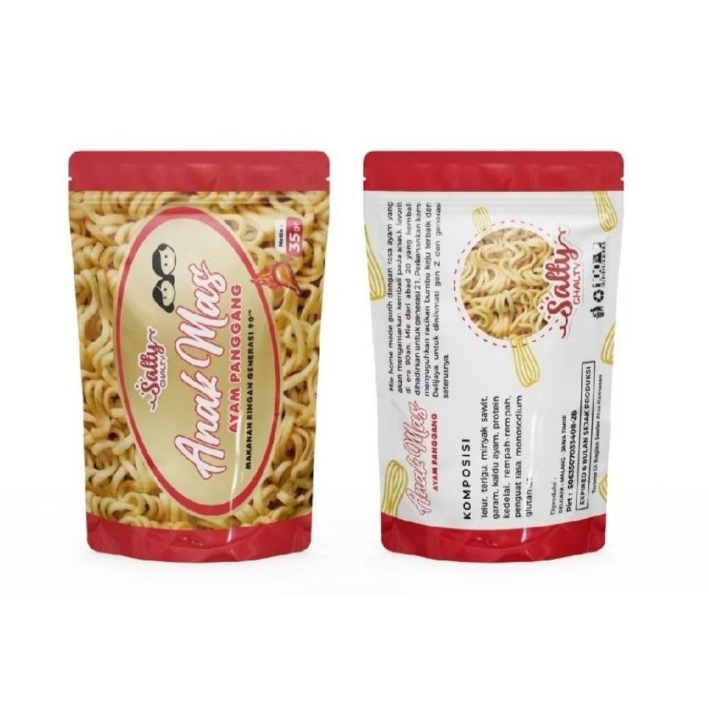 Salty Chalty KripKrip Anak Mas MieKeju MieAyam 35gram Jajan Jadul