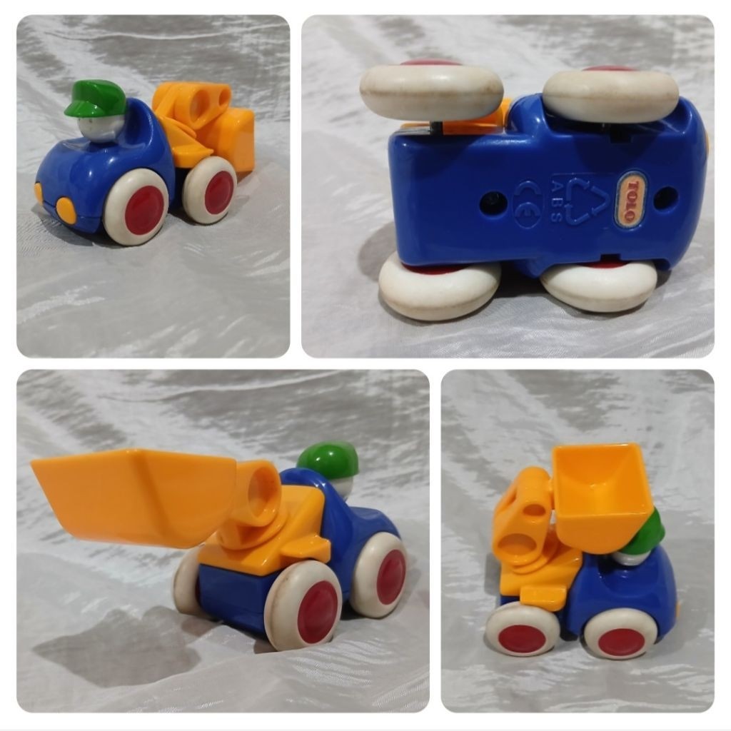 Mainan Preloved truk pengeruk atau pemindah tanah Tolo Toys