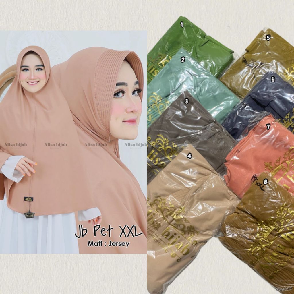 alisa Jb pet xxl/hijab panjang XXL/hijab pengajian panjang