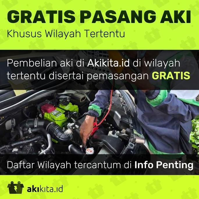 Aki Mobil Honda WRV 12V 35 Ah - 40 Ah Gratis Pemasangan Aki