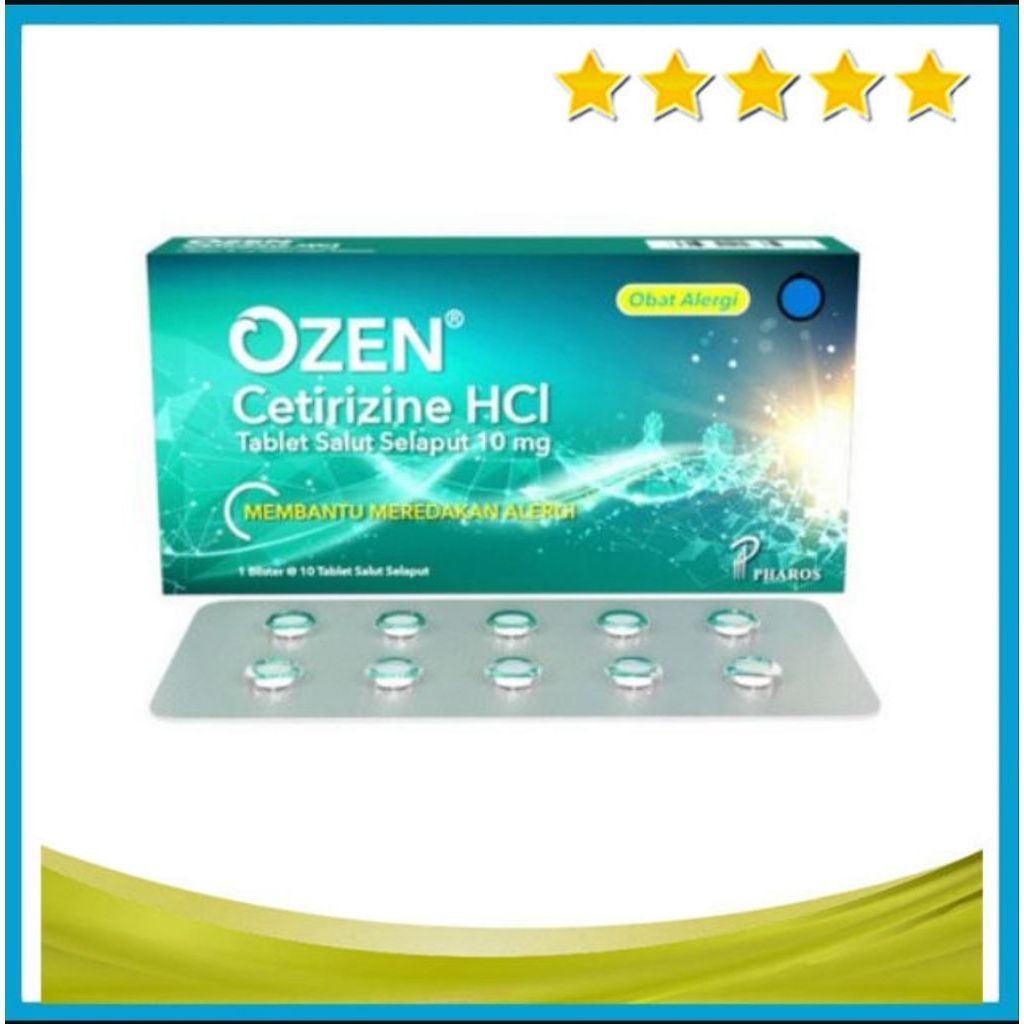 Obt Anti Alergi Ozen 1 Strip 10 tablet | Meringankan Gatal Bersin-bersin karena alergi