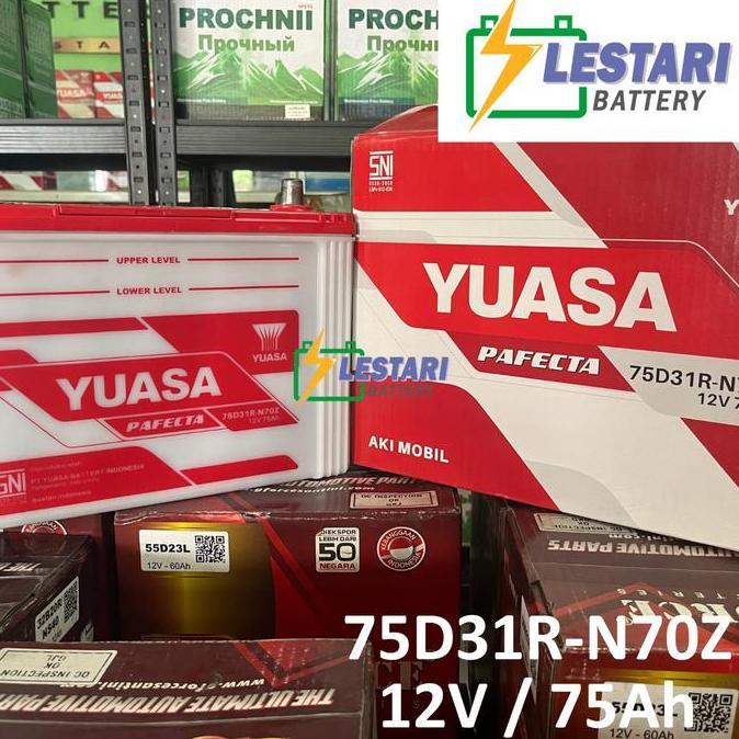 Aki Mobil Basah Yuasa 75D31R / N70Z / N 70Z / N70 Z