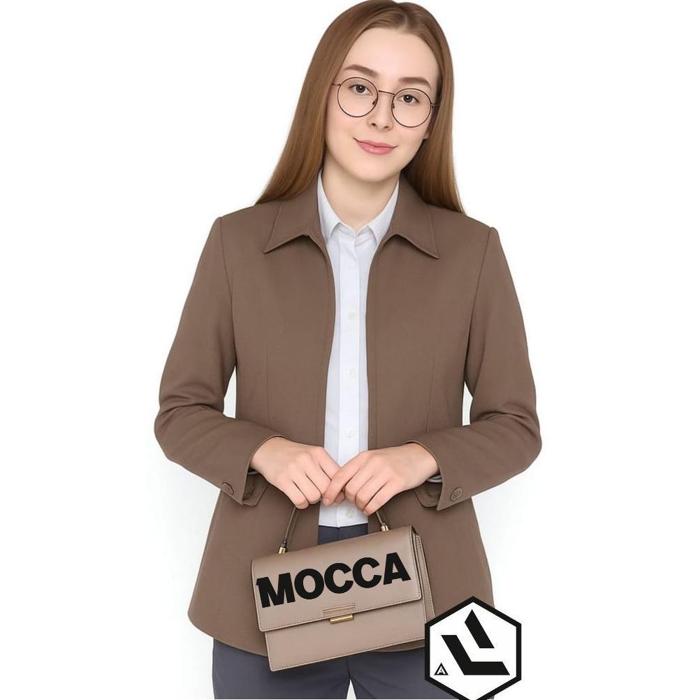 PREMIUM JAKET WANITA SEMI JAS BLEZER JAKET FORMAL KERJA KANTOR WANITA M-6XL  JASKET BLAZER SEMI JAS 
