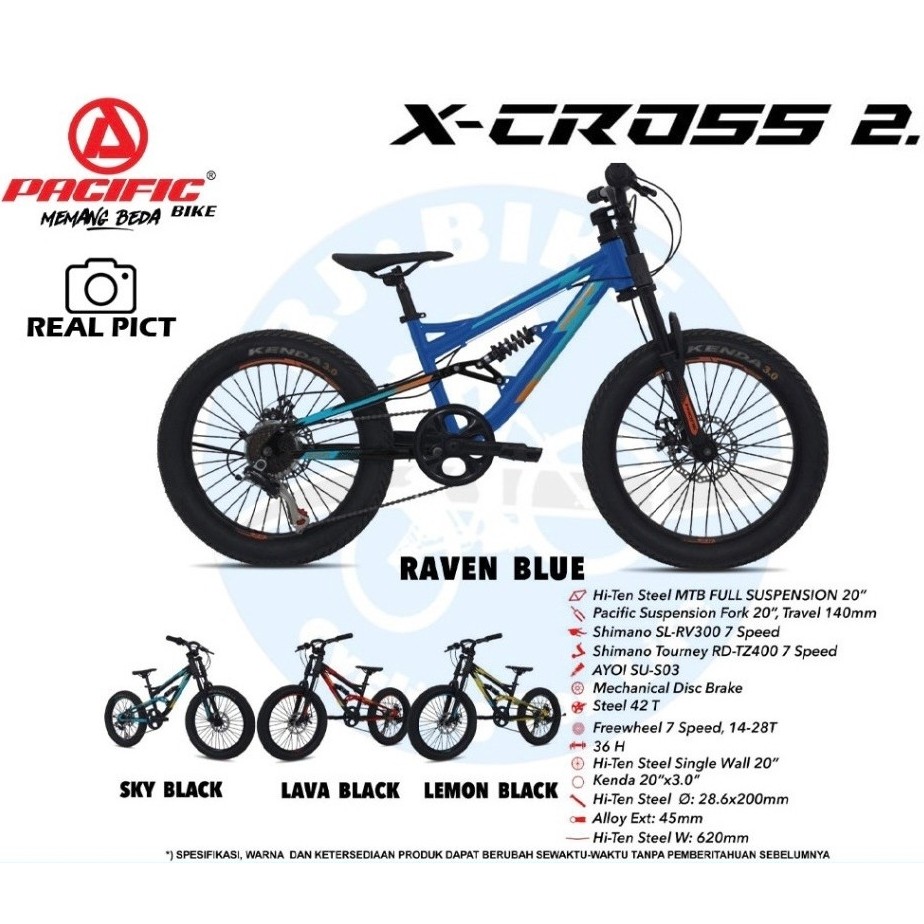 PROMO SEPEDA MTB 20 inch PACIFIC X-CROSS