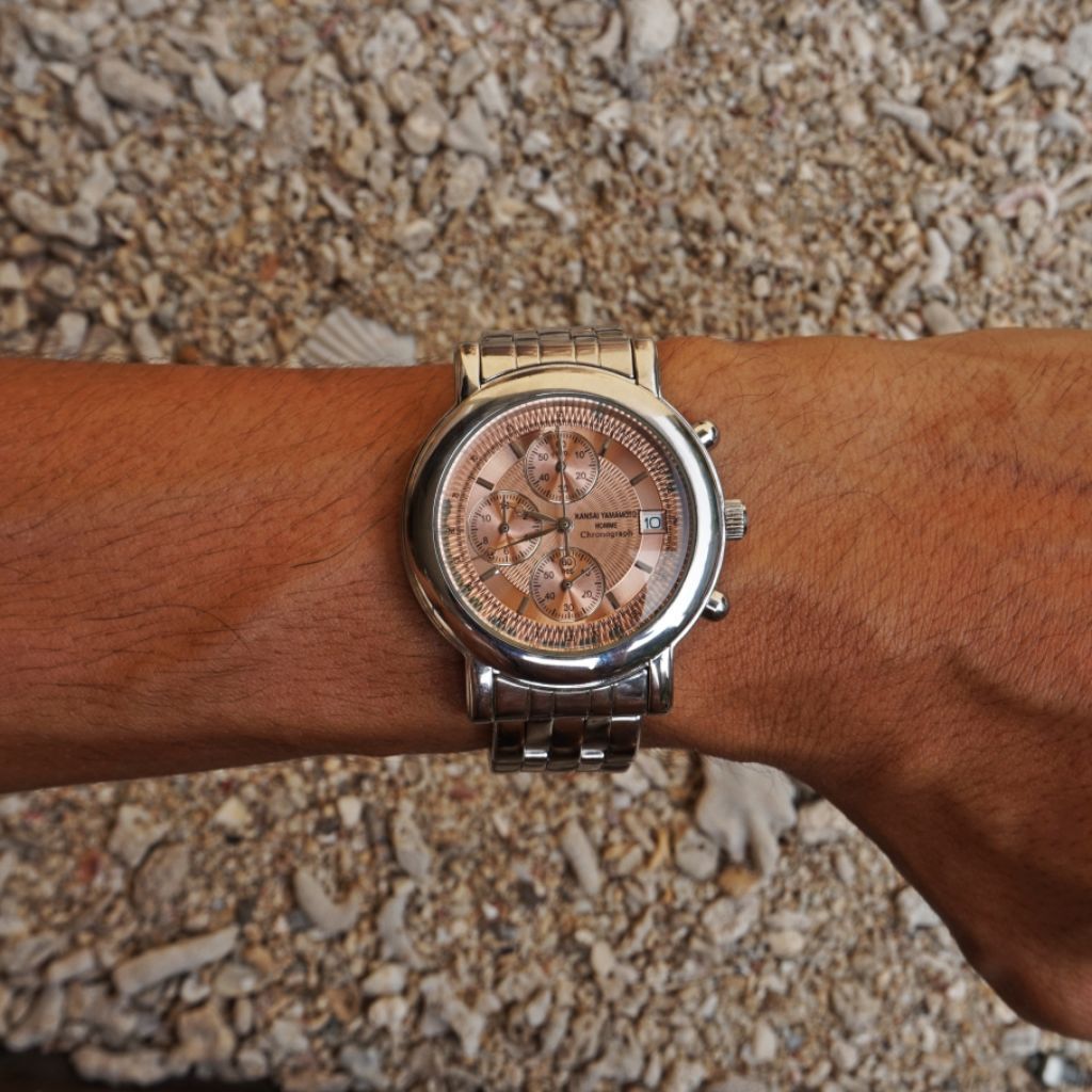 Jam tangan Kansai Yamamoto Homme Chronograph langka