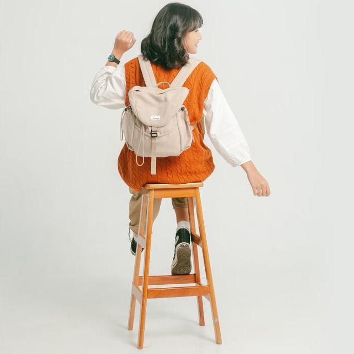 Onebag- Evroa Nancy Medium Backpack Canvas | Tas Mini Ransel Ipad, Not 12 Inch | Backpack Nita Canva