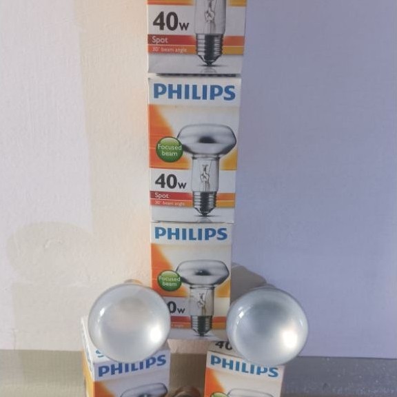 lampu spot nr 63 philips 40watt lampu penghangat chiken
