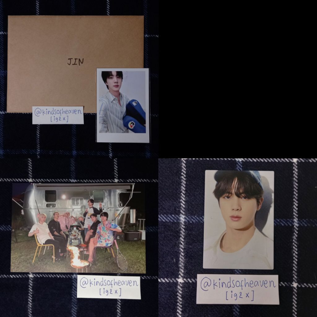 PC + MAKING LOG PILLOW SEOKJIN | POSTCARD BTS ITS 2 CAMPERVAN | BTS THE BEST VERSION B JIN