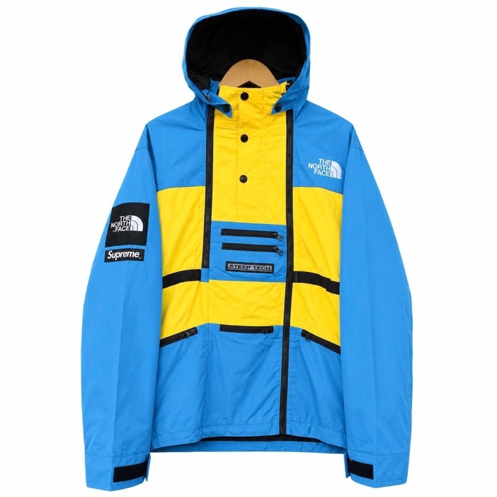 SUPREME x THE NORTH FACE STEEP TECH HOODED JACKET - SNORKEL BLUE