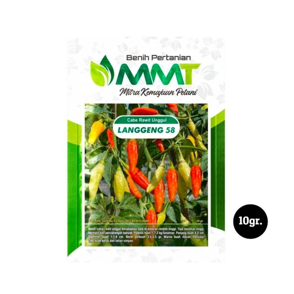 Benih Cabe Rawit Unggul LANGGENG 58 Kemasan 10 gram