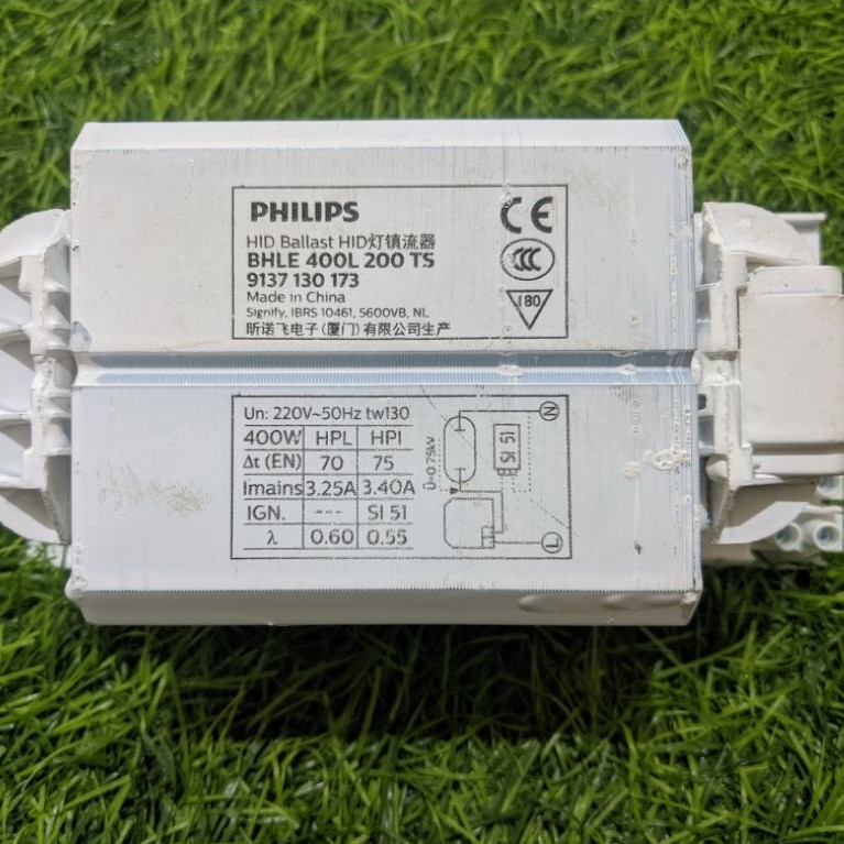 Ballast HID " BHLE 400L 200TS 220v/400w merk PHILIPS