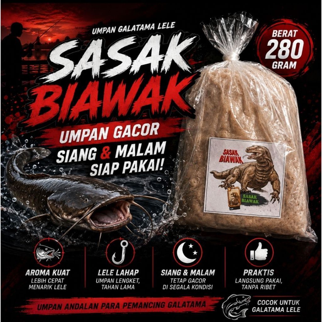 Umpan Sasak Biawak Galata Lele