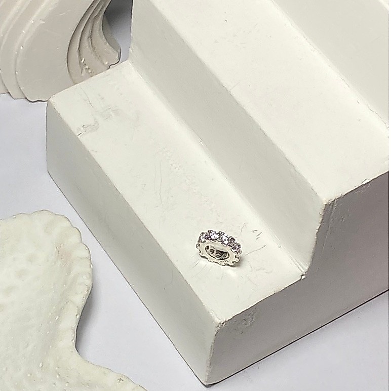 Silver/perak 925 Liontin ring permata