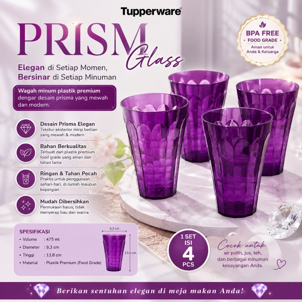 Prism Glass (4 pcs)