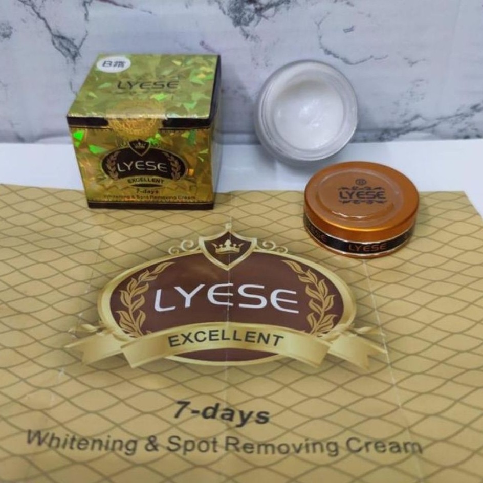 LYESE Excellent 7 Days Whitening & Spot Removing Cream Krim Wajah Pencerah Noda Hitam