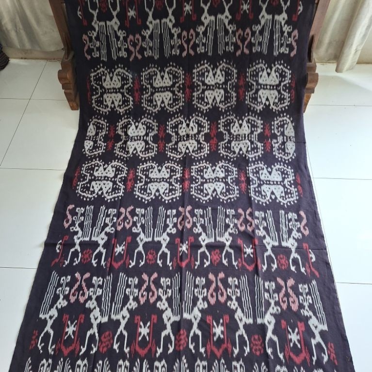 Tenun Ikat Jepara Kain Selimut Motif Tradisional Tebal 2,4x1,2 Meter, KAIN TENUN ETNIK NUSANTARA,KAI