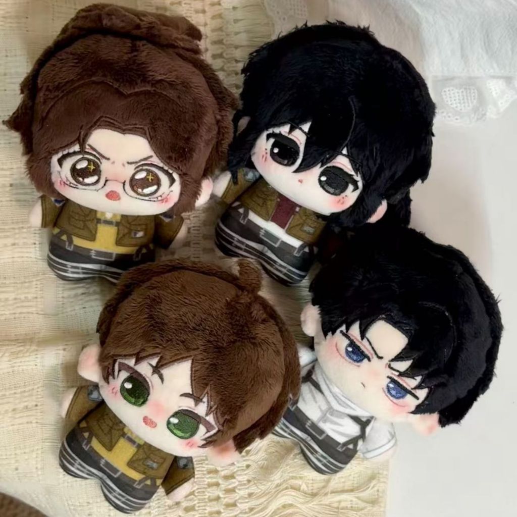 Boneka Plushie Cotton Doll 10cm Attack On Titan Eren Levi Anime Manga Jepang Figure Doll