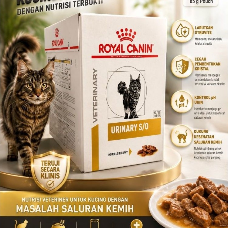 ROYAL CANIN URINARY CAT SACHET (BOX)-ROYAL CANIN URINARY CAT SACHET 1 BOX-RC URINARY SACHET PER BOX-