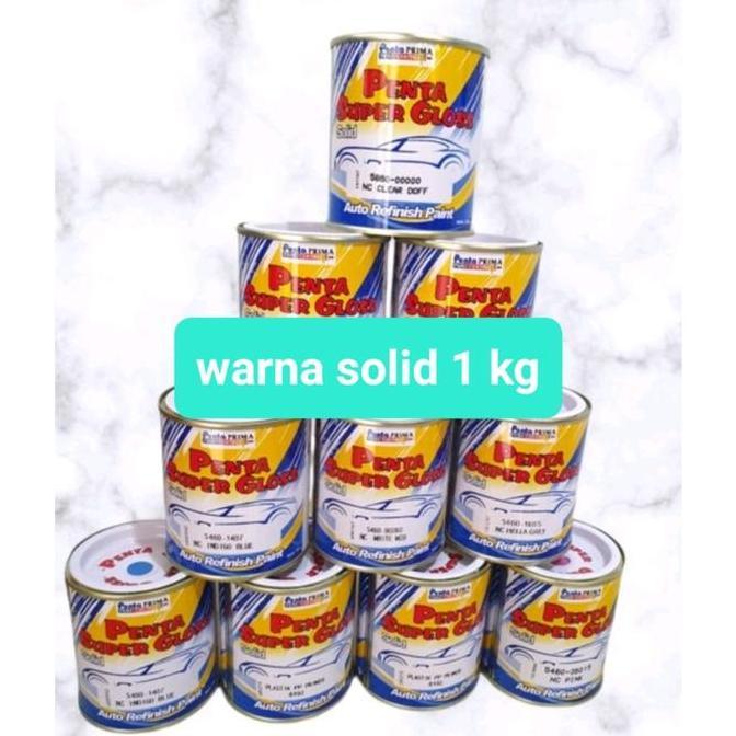 CAT DUCO PENTA NC SOLID PUTIH/HITAM/CLEAR/DOFF/MERAH/SILVER/DLL- 1 KG