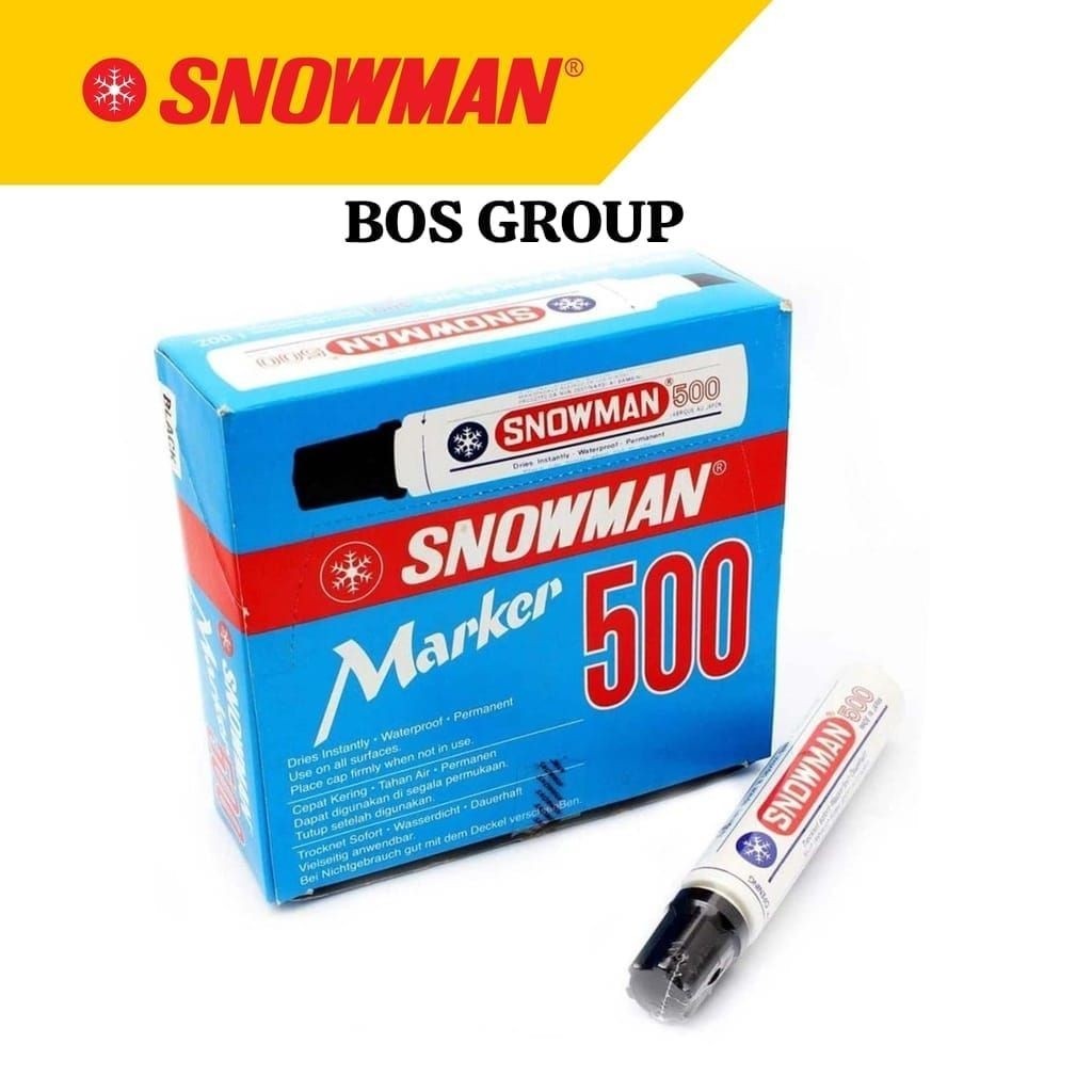 [PER PCS] SPIDOL PERMANENT SNOWMAN J-500 JUMBO / SPIDOL JUMBO SNOWMAN PERMANEN J500 / SPIDOL SNOWMAN