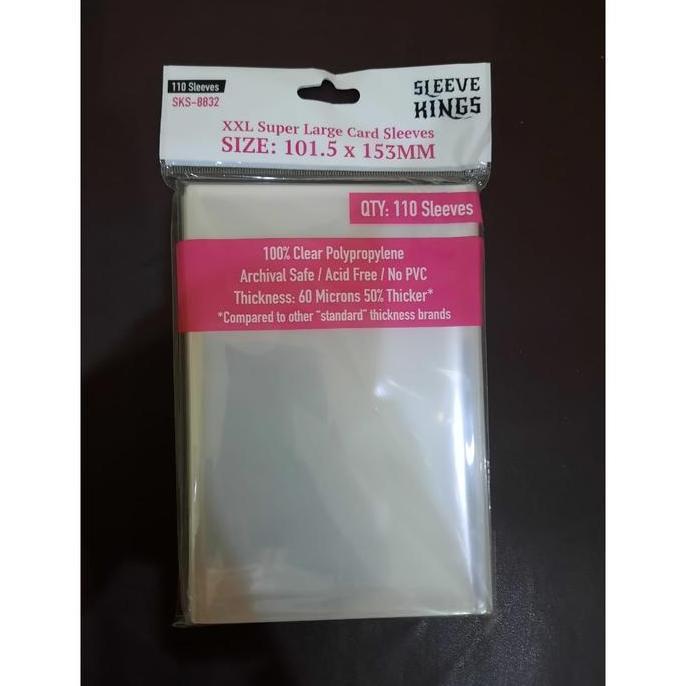 Com- Sleeve Kings "Xxl" Card Sleeves 101.5X153 Mm -110 Pack, 60 Microns