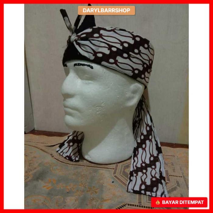 Iket Kepala Sunda Motif Lereng - Blangkon Sunda Dan Jawa Motif Lereng - Termurah Udeng Lereng Barong